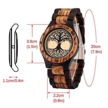 Personalized Tree Of Life Handmade Wooden Watch