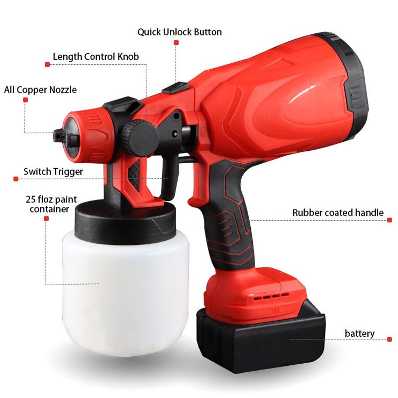 Portable Automatic High-pressure Paint Spray Gun