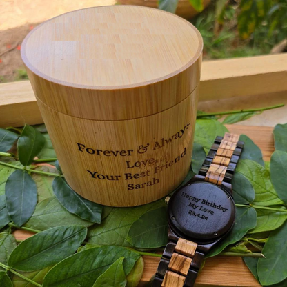 Personalized Tree Of Life Handmade Wooden Watch