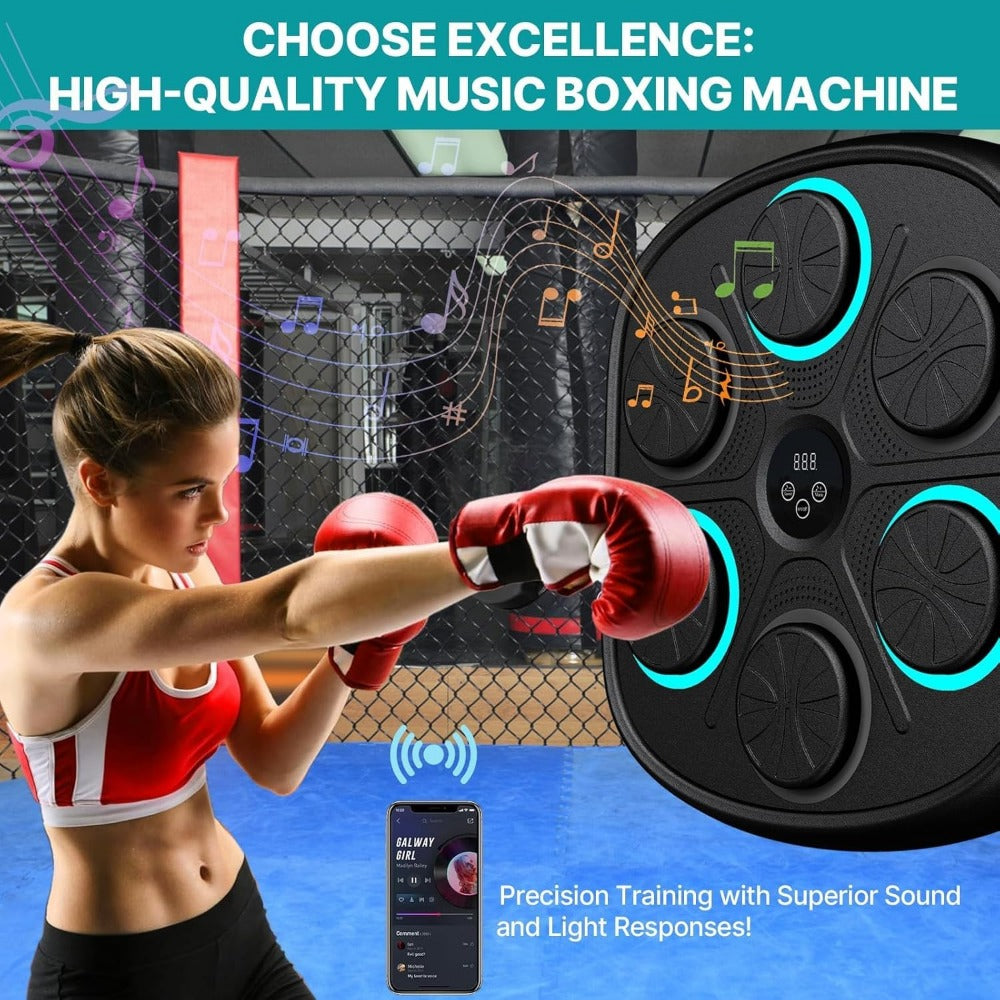 MUSIC BOXING MACHINE WITH BOXING GLOVES