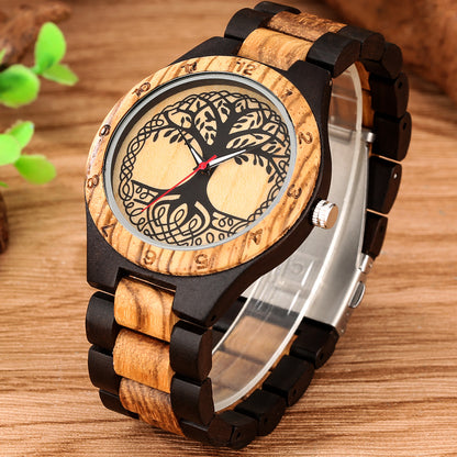 Personalized Tree Of Life Handmade Wooden Watch